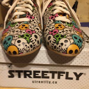 Streetfly Sugar Skull Oxfords